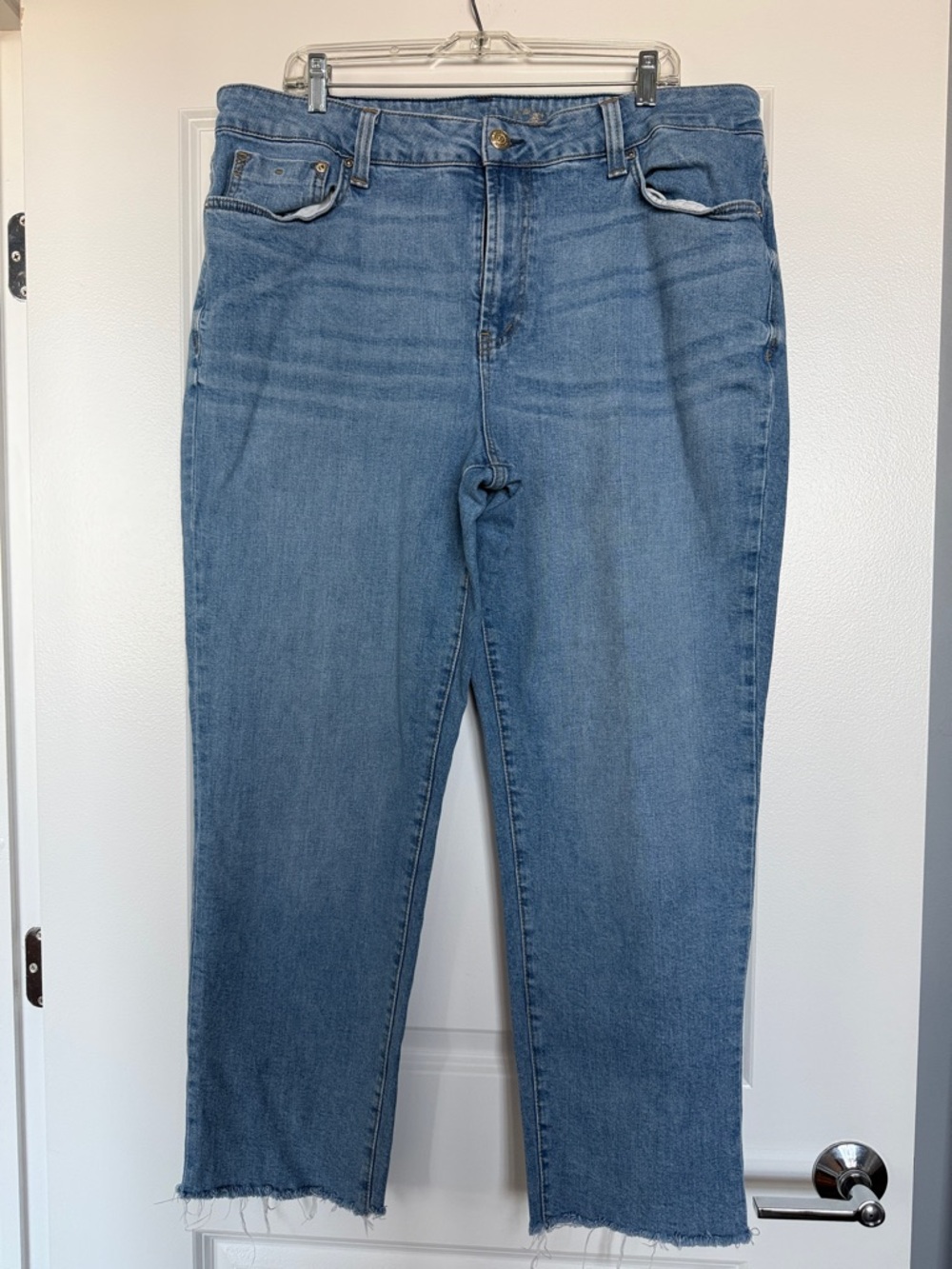 Seven 7 Classic Mid-Blue Women's Straight Jeans